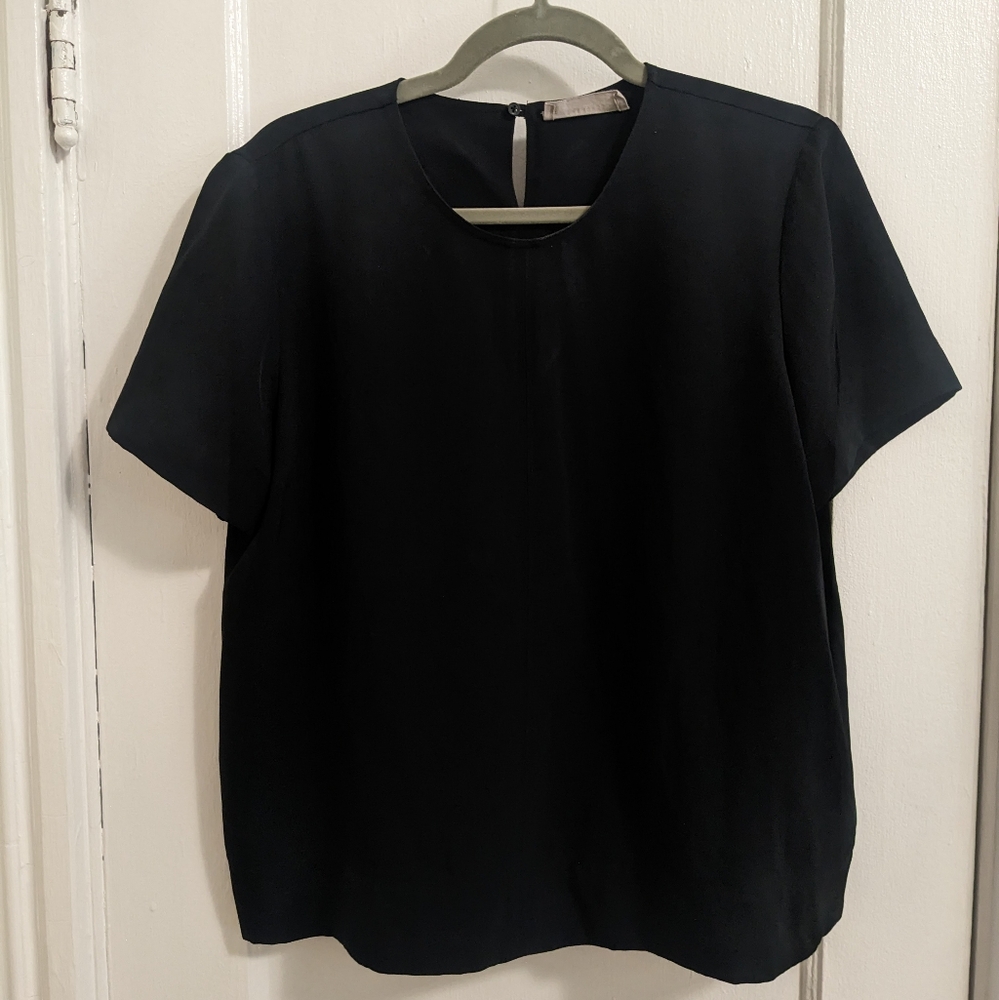 Everlane Japanese Goweave Swing Tee Black 8